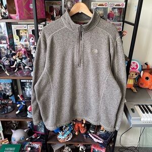The North Face Oat Beige Quarter Zip Fleece XXL Outdoor